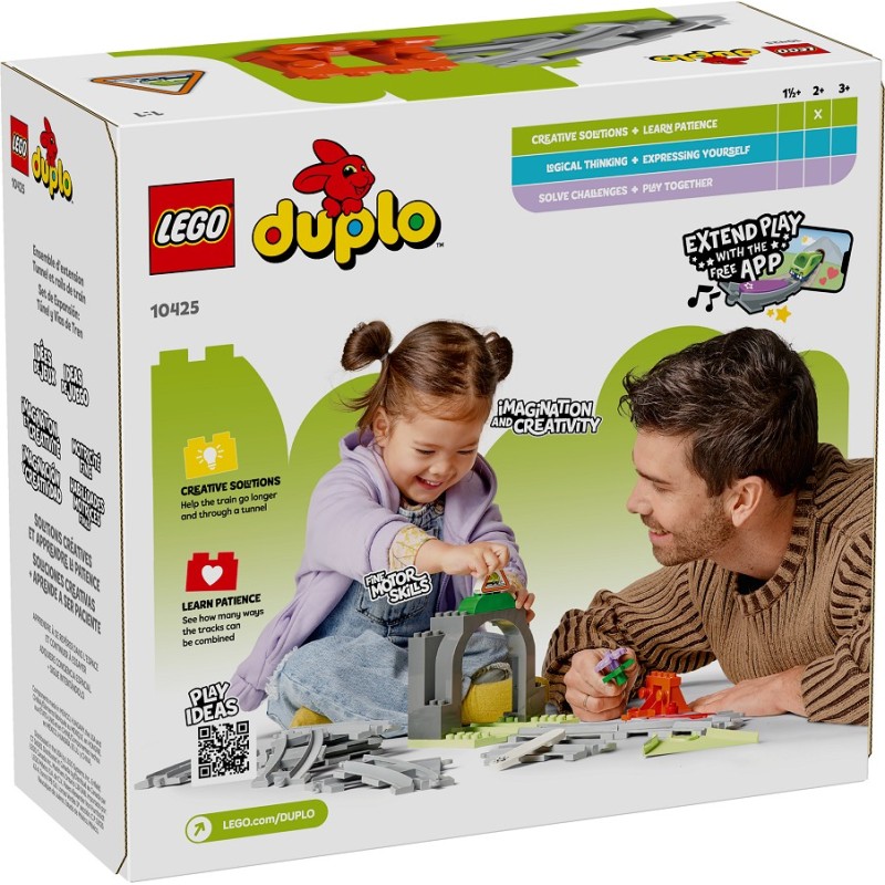 LEGO-10425 Set de Expansión: Túnel y Vías Ferroviarias