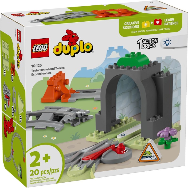 LEGO-10425 Set de Expansión: Túnel y Vías Ferroviarias