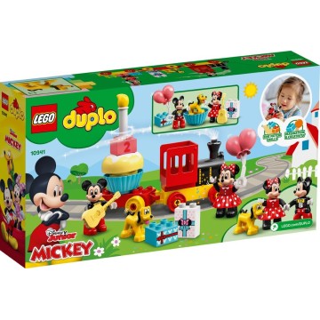 LEGO-10941 Tren de Cumpleaños de Mickey y Minnie