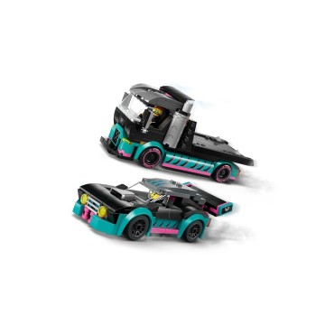 LEGO-60406 Coche de Carreras y Camión de Transporte