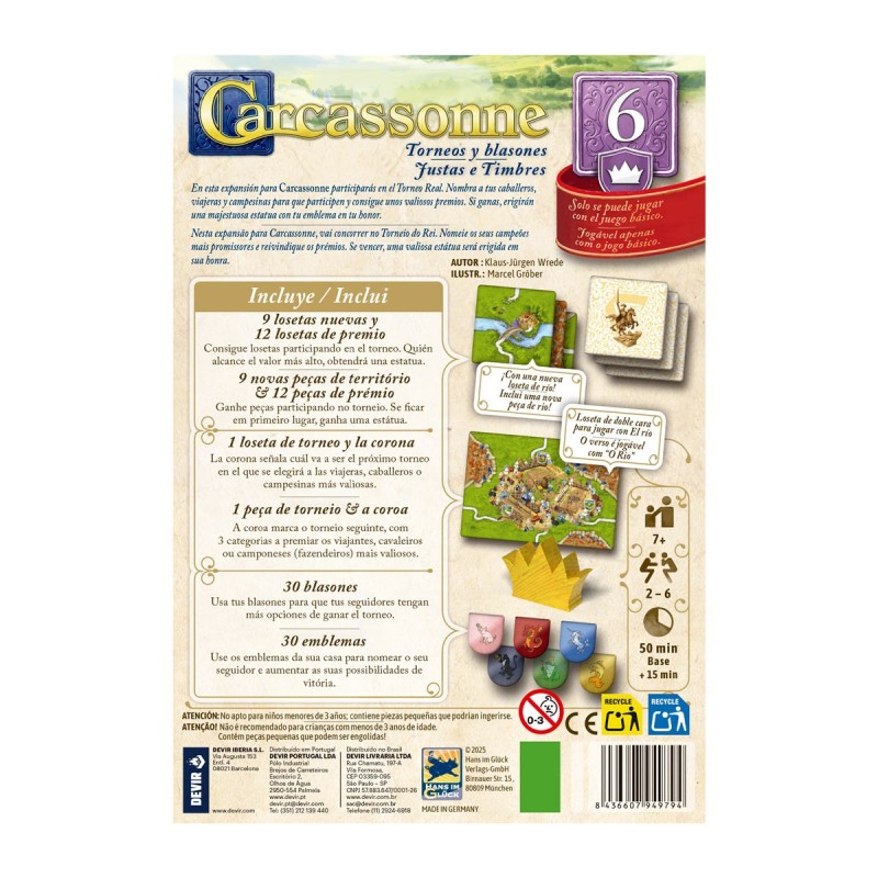 Carcassonne Exp. 6 - Torneos y Blasones