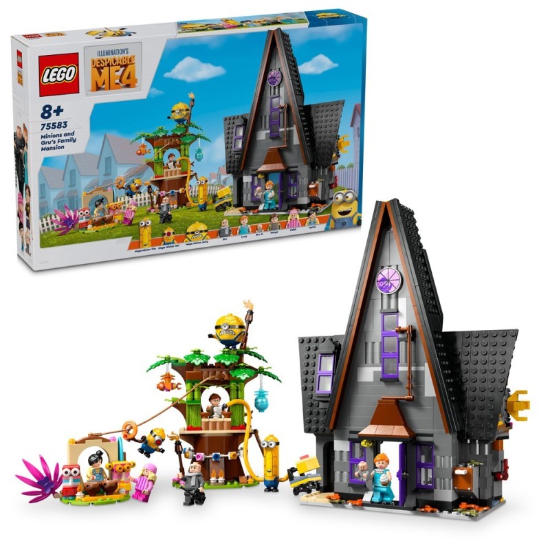 LEGO-75583 Minions y Mansión Familiar de Gru