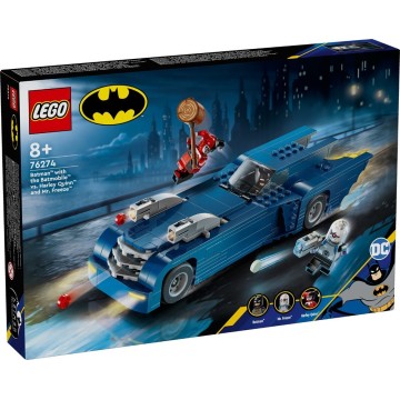 LEGO-76274 Batman™ con Batmóvil vs. Harley Quinn™ y Mr. Freeze™