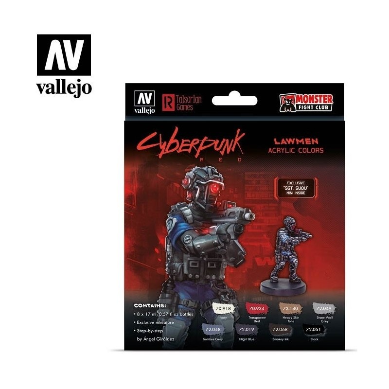 [72.308] Lawmen - Figura Sgt. Suou por Ángel Giráldez 17 ml. - Set de colores - Game & Xpress Color