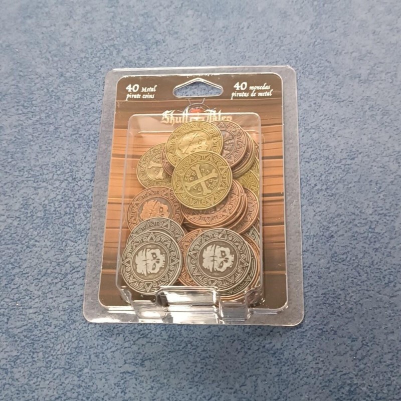 Skull Tales-Set de 40 monedas de metal