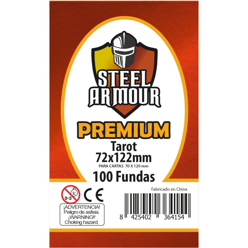100 Fundas tamaño Tarot Premium (72x122mm)