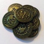 Scythe: monedas $2 (x15)