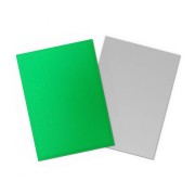 Fundas Standard Matte Dual (100 unidades) Apple Green & Silver - Dragon Shield