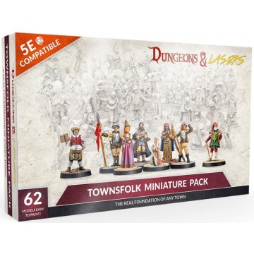 Townsfolk Minature Pack - Dungeons & Lasers