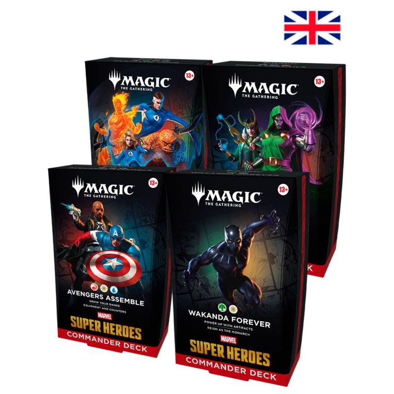 Commander Display (4 mazos) Marvel Super Heroes Inglés - Magic The Gathering