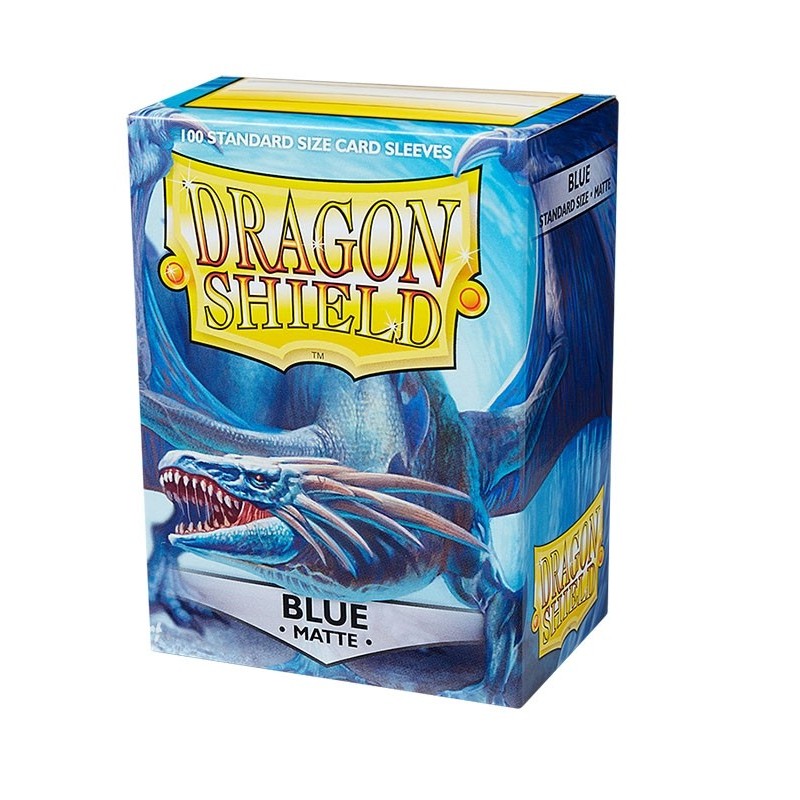 Fundas Standard Matte Azul (100 fundas) Dragon Shield.