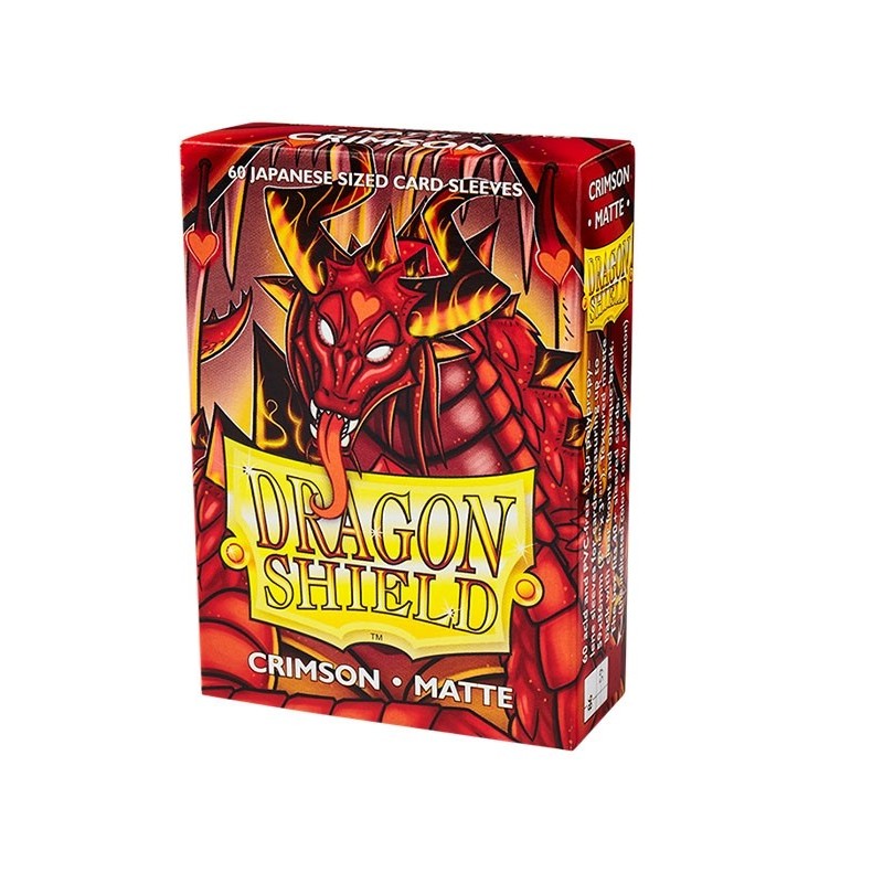 Fundas Small 59mm x 86mm Japanese Matte Carmesí (60 fundas) Dragon Shield.