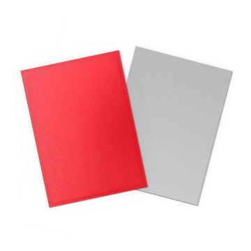 Fundas Standard Matte Dual (100 unidades) Crimson & Silver - Dragon Shield