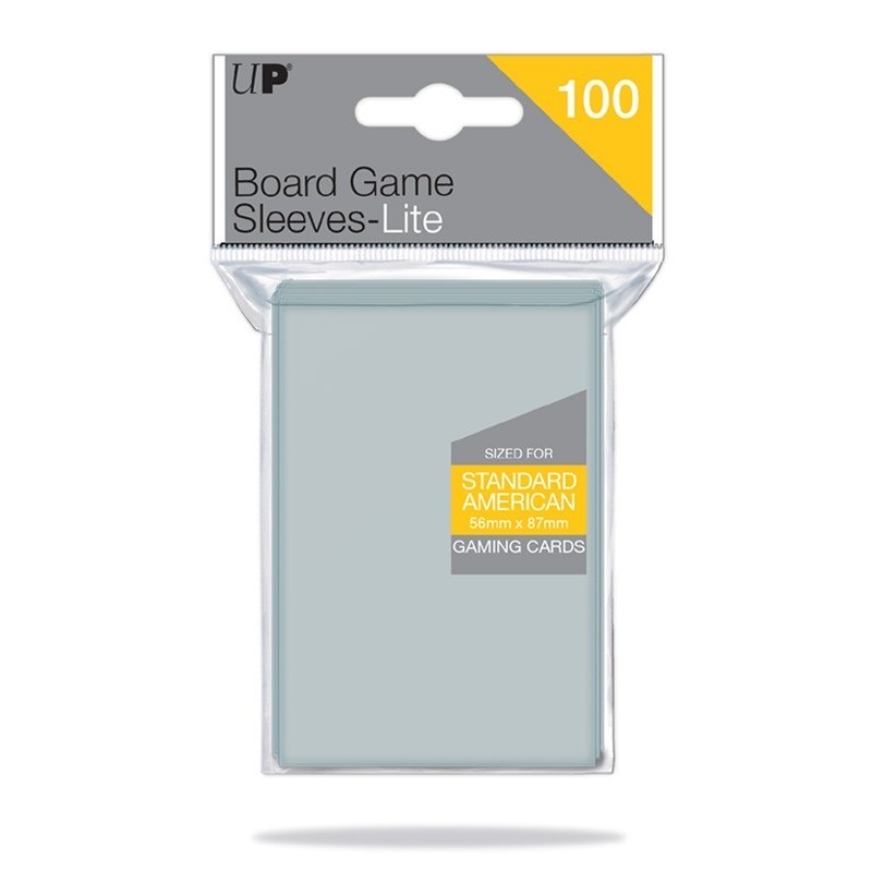 Fundas Lite 56mm x 87mm Standard American Board Game Sleeves 100ct (100 fundas) Ultra Pro.