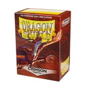 Fundas Standard Matte Crimson Rojo (100 fundas) Dragon Shield.