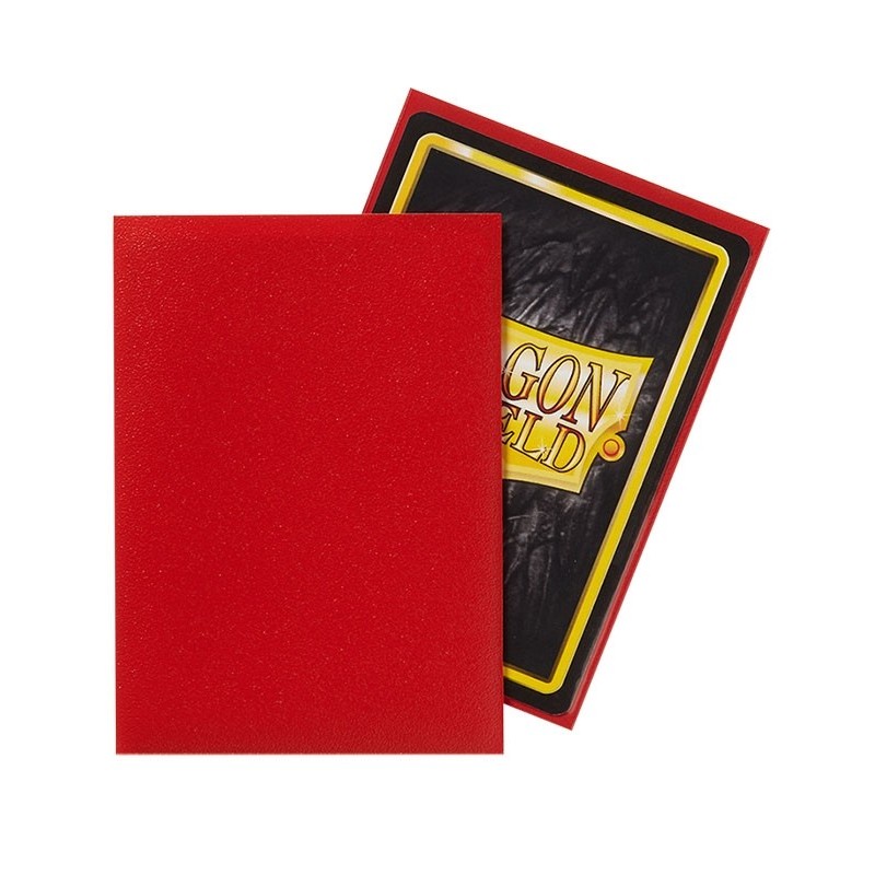 Fundas Standard Matte Crimson Rojo (100 fundas) Dragon Shield.