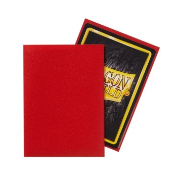 Fundas Standard Matte Crimson Rojo (100 fundas) Dragon Shield.