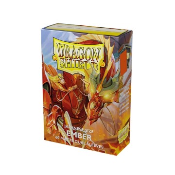 Fundas Small Ember 59mm X 86mm Japanese Matte Dual 'Alaria, Warrior Princess' Naranja (60 Fundas) Dragon Shield