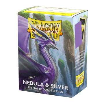 Fundas Standard Matte Dual (100 unidades) Nebula & Silver - Dragon Shield