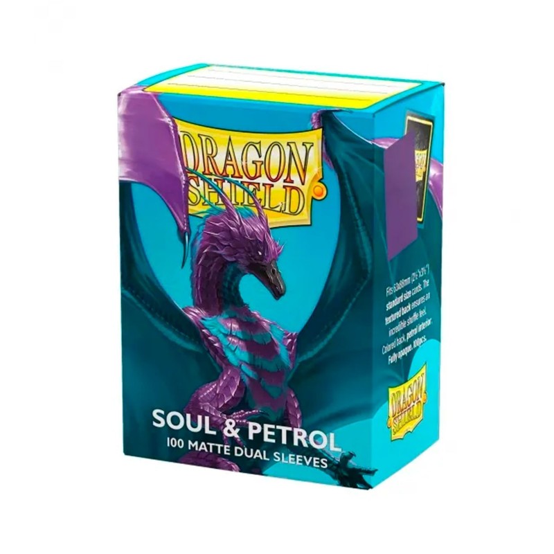 Fundas Standard Matte Soul & Petrol (100 Unidades) - Dragon Shield