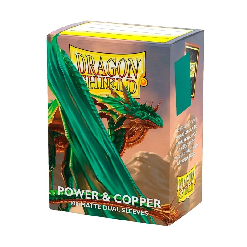 Fundas Standard Matte Power & Copper (100 Unidades) - Dragon Shield