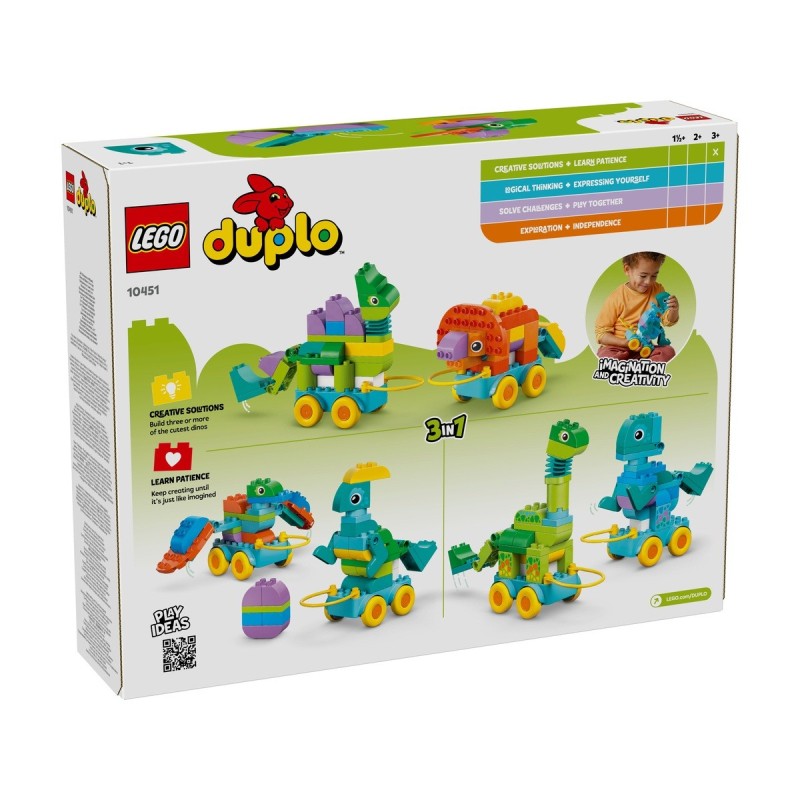 LEGO-10451 Dinosaurios sobre Ruedas 3en1