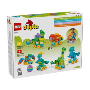 LEGO-10451 Dinosaurios sobre Ruedas 3en1
