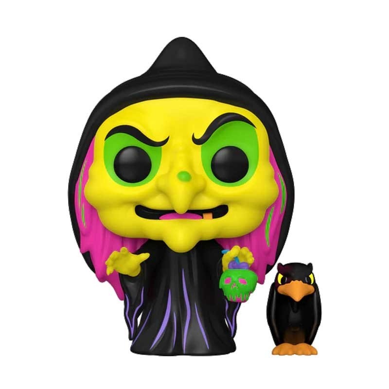 Funko Pop! Vinyl (EXCLUSIVE) DISGUISED EVIL QUEEN WITH RAVEN (BLACK LIGHT) - DISNEY VILLAINS