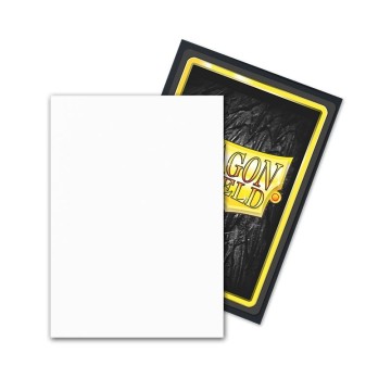 Fundas Standard Dual Matte Snow Nirin Blanco (100 fundas) Dragon Shield.