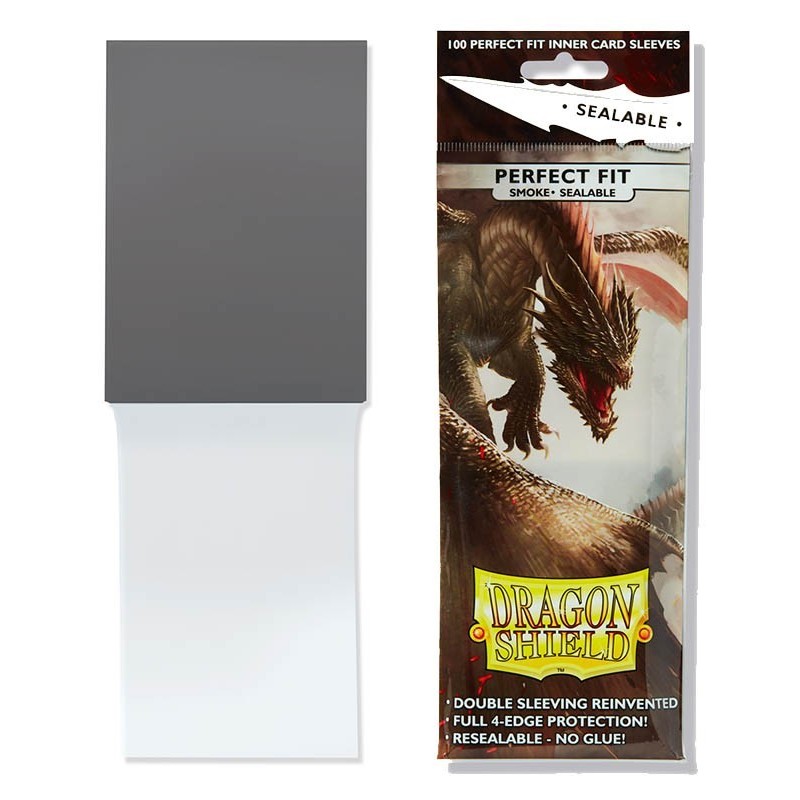 Fundas Standard Perfect Fit Sealable Smoke (100 fundas) Dragon Shield.
