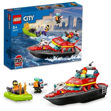 LEGO-60373 Lancha de Rescate de Bomberos