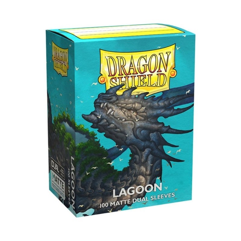 Fundas Standard Dual Matte Lagoon Saras Azul (100 fundas) Dragon Shield.