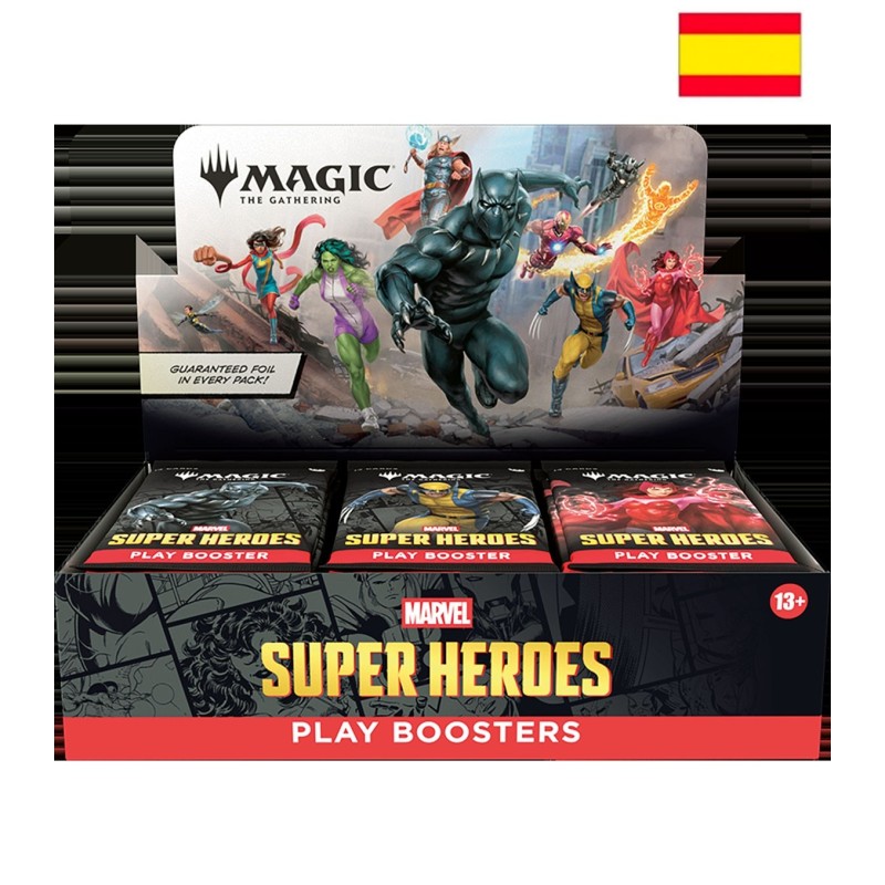 Play Booster Display (30 sobres) Marvel Super Heroes Español - Magic The Gathering