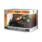 Funko Pop! Ride Deluxe Hiccup w/Toothless - Cómo Entrenar a Tu Dragón