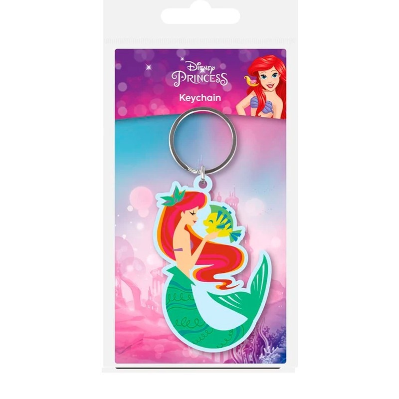 Llavero Disney LA SIRENITA (ARIEL AND FLOUNDER) PVC Pyramid International