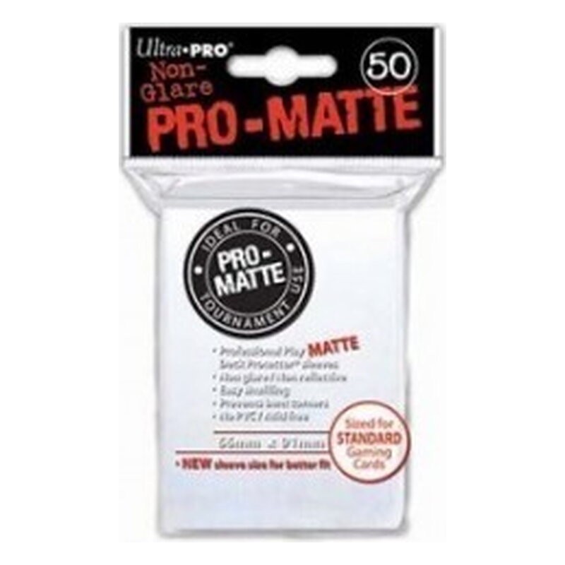 Fundas Standard Pro Matte Blanco (50 fundas) Ultra Pro.