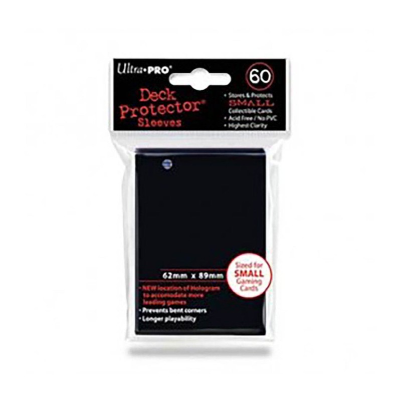 Fundas Small 62mm x 89mm Negro (60 fundas) Ultra Pro.