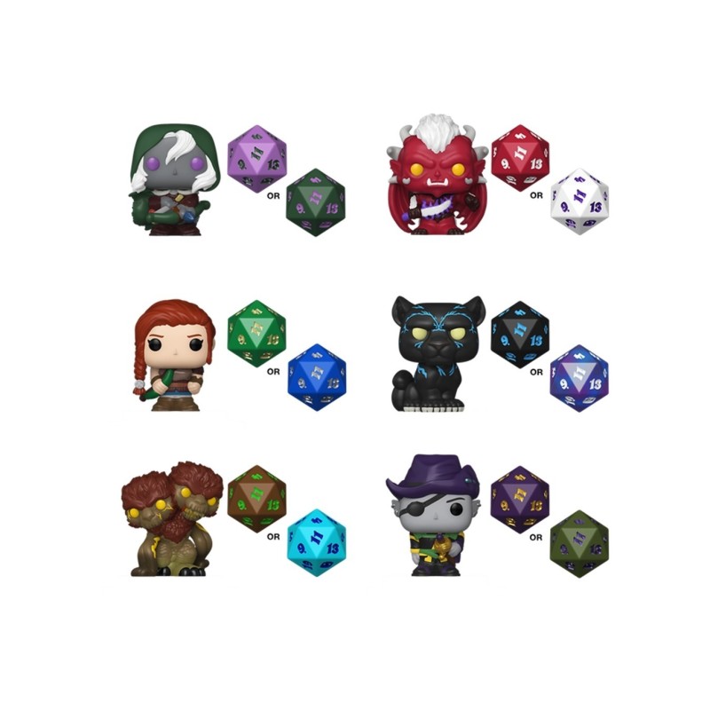 Funko Bitty POP! Singles Dungeons & Dragons (12 Unidades)