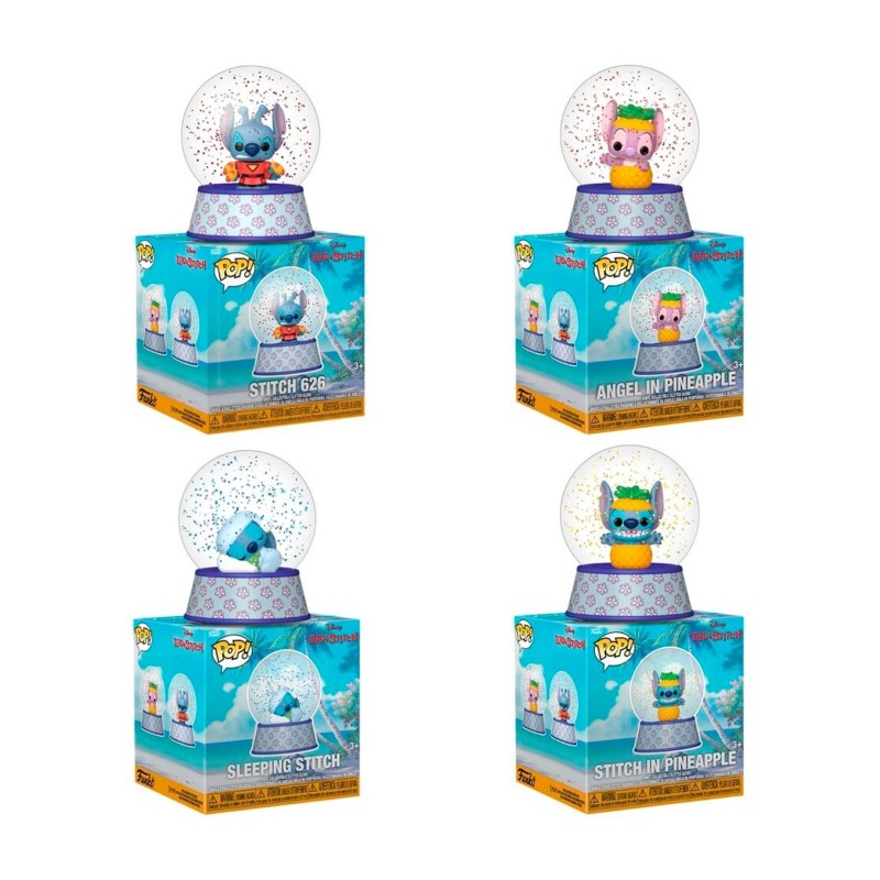 Funko OBV Snow Globes Stitch (12 Unidades) - Lilo & Stitch