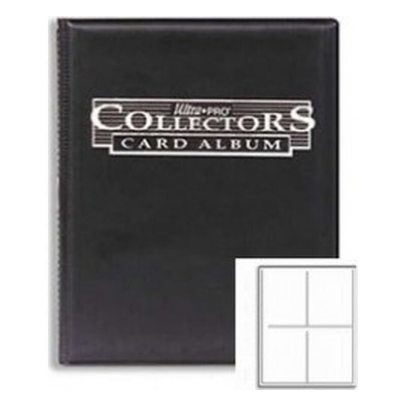 Archivador 4 bolsillos portfolio Collector's negro Ultra Pro.