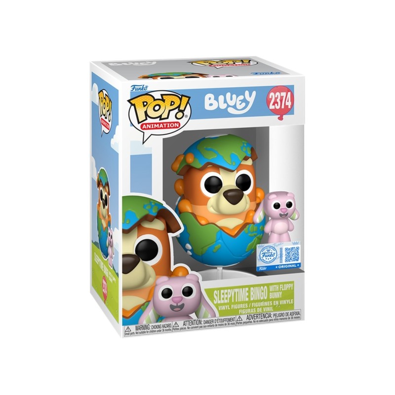 Funko POP! Vinyl & Buddy Sleepytime Bingo with Floppy Bunny - Bluey
