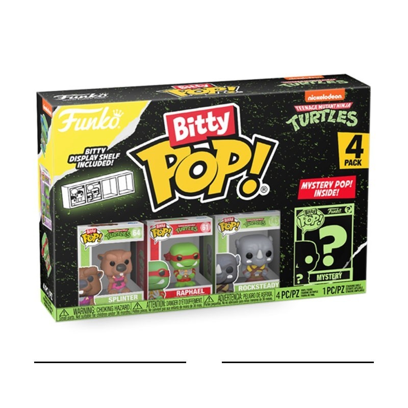 Funko Bitty POP Splinter 4 figuras - Tortugas Ninja