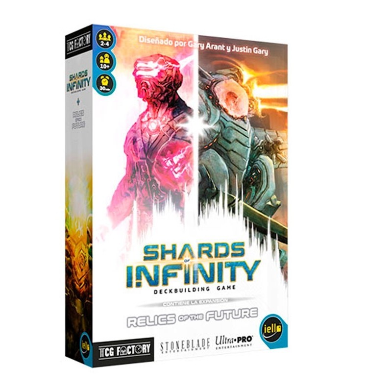 Shards of Infinity + Expansión relics of the future En Español Juego de mesa TCG Factory