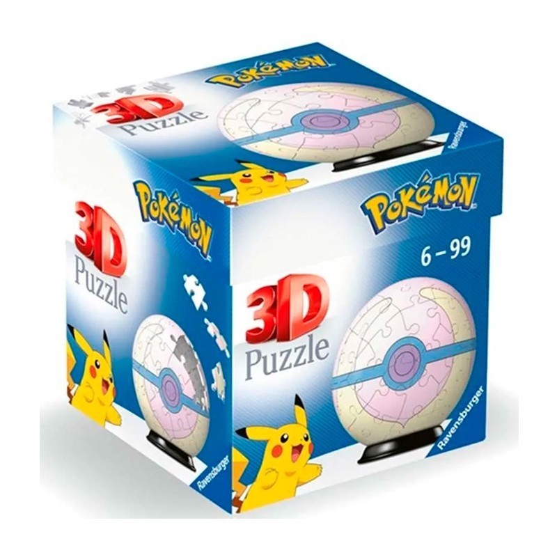 Puzzles Pokémon Heal Ball rosa 54 pieces 3D Puzzle-Balls de Ravensburger