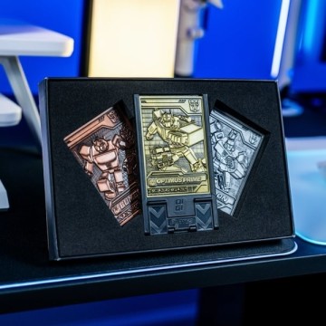 Digiplate Starter Pack - Soporte para móvil y 3 placas de metal con realidad aumentada de Transformers Exquisite Gaming