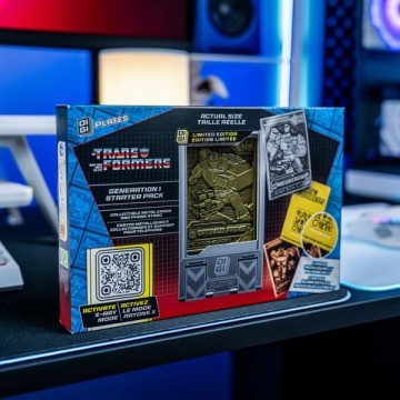 Digiplate Starter Pack - Soporte para móvil y 3 placas de metal con realidad aumentada de Transformers Exquisite Gaming