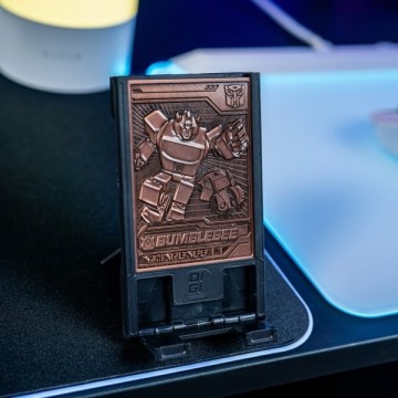 Digiplate Starter Pack - Soporte para móvil y 3 placas de metal con realidad aumentada de Transformers Exquisite Gaming