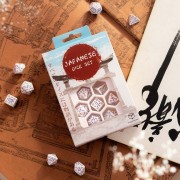 Dados Japoneses Blue Star Lotus (7 unidades) - Q Workshop