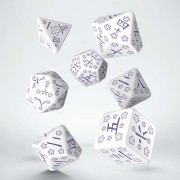 Dados Japoneses Blue Star Lotus (7 unidades) - Q Workshop