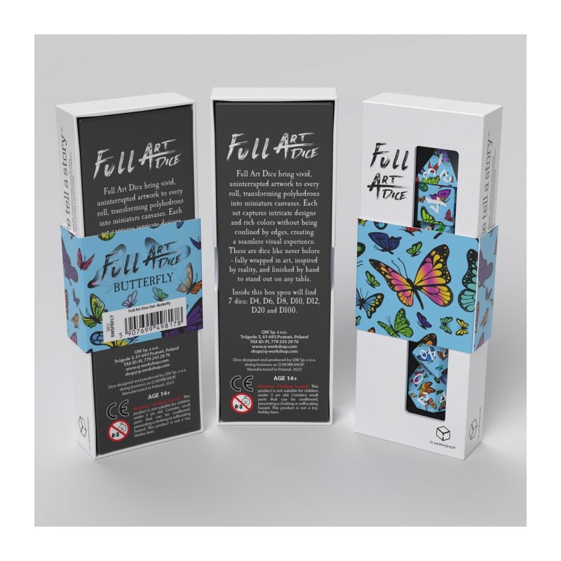 Dados Butterfly (7 unidades) - Q Workshop
